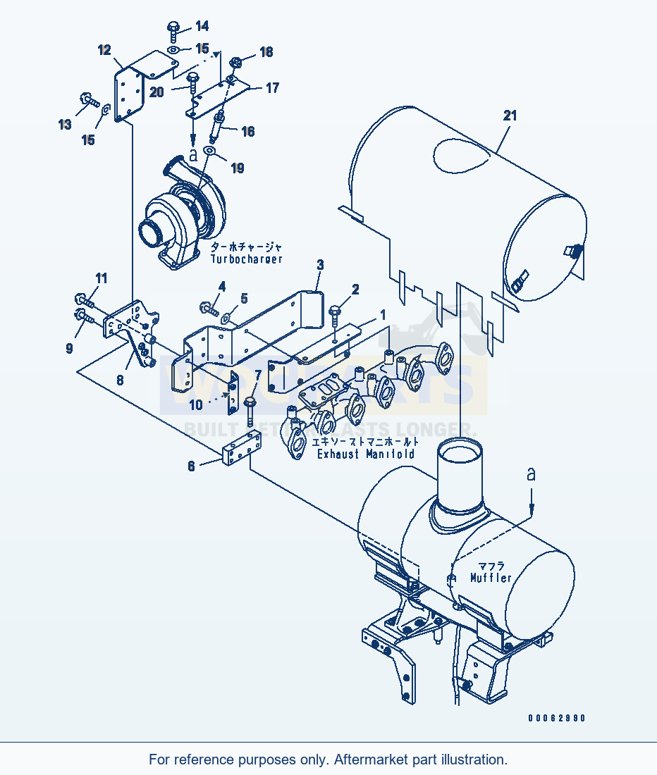 Komatsu WA320PZ-6 Heat Shield(#26506237-) Serial 70001-70451 parts diagram