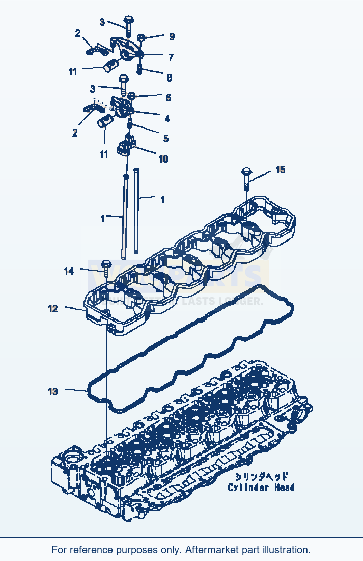 Komatsu WA320PZ-6 Rocker Arm (Arl00-001001) parts diagram