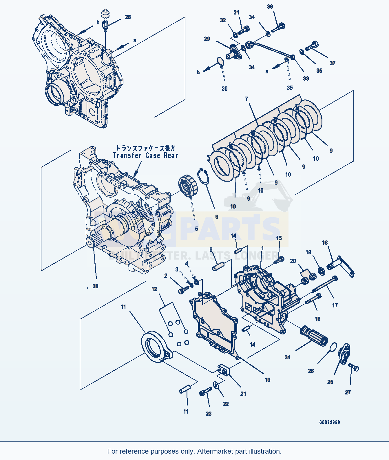 Komatsu WA320PZ-6 Transfer (Parking Brake) Serial 70092 - 70187 parts diagram