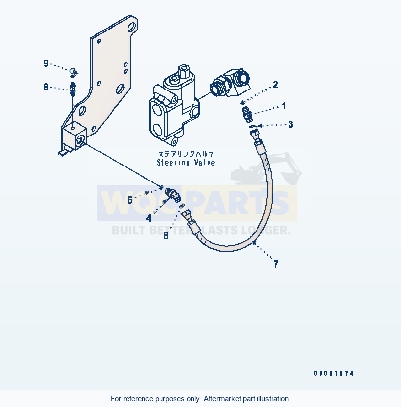 Komatsu WA320PZ-6 Steering Sensor Line (EU Spec.)(#70001-) parts diagram