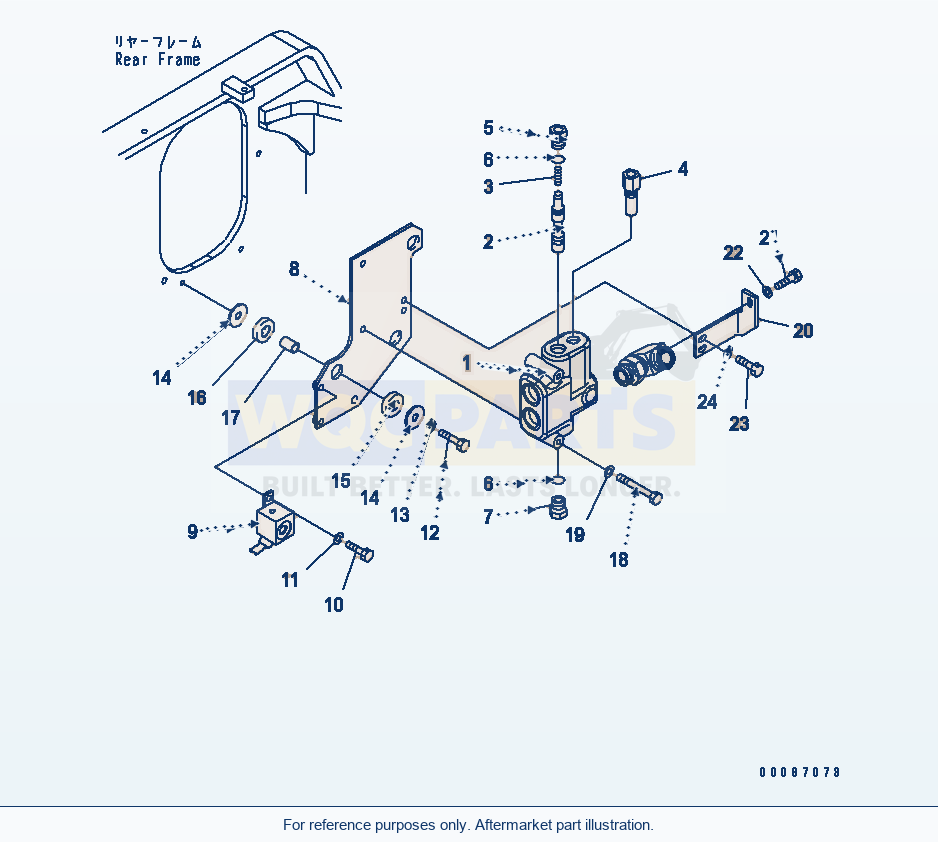 Komatsu WA320PZ-6 Steering Valve (EU Spec.)(#70001-) parts diagram