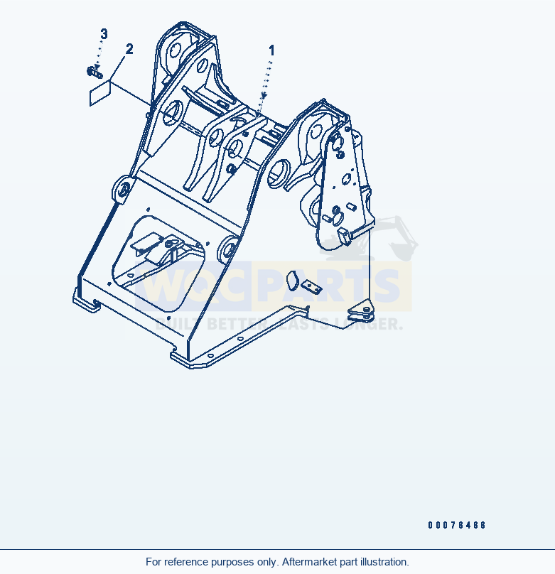 Komatsu WA320PZ-6 Front Frame Serial 70092 - 70187 parts diagram