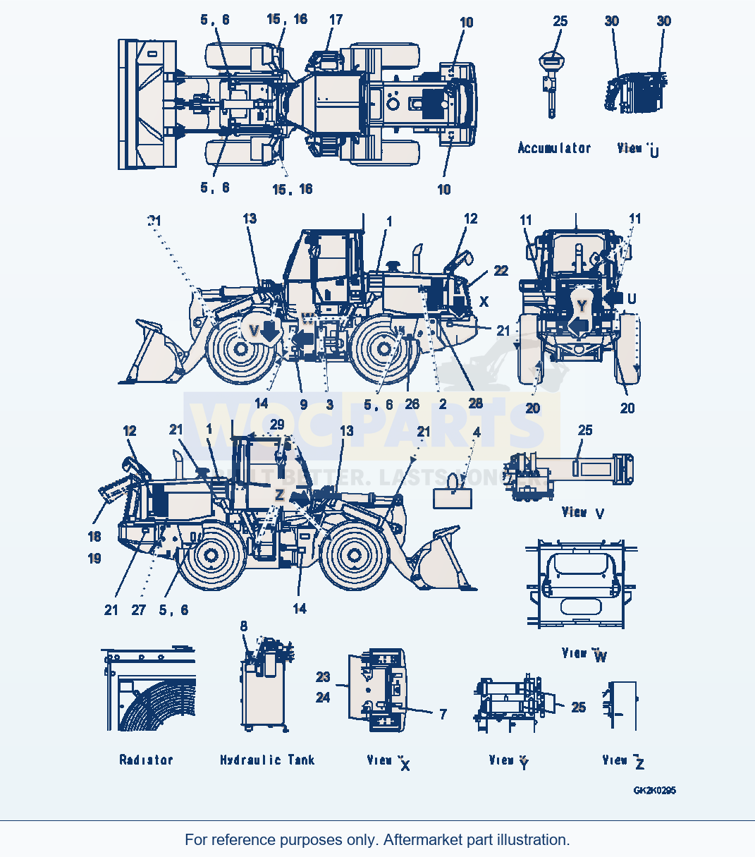 Komatsu WA320PZ-6 Marks And Name Plates (Decal) parts diagram