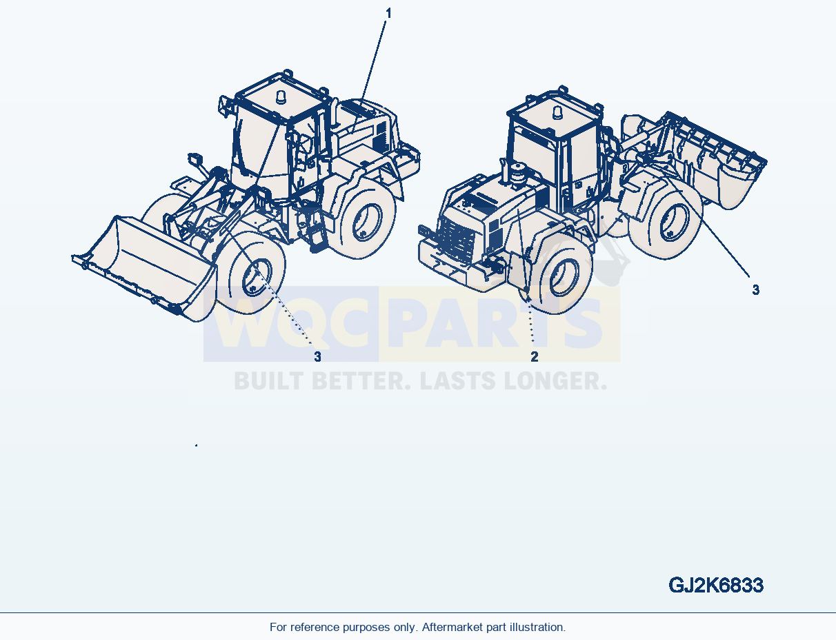 Komatsu WA320PZ-6 Marks And Name Plates (Standard) parts diagram