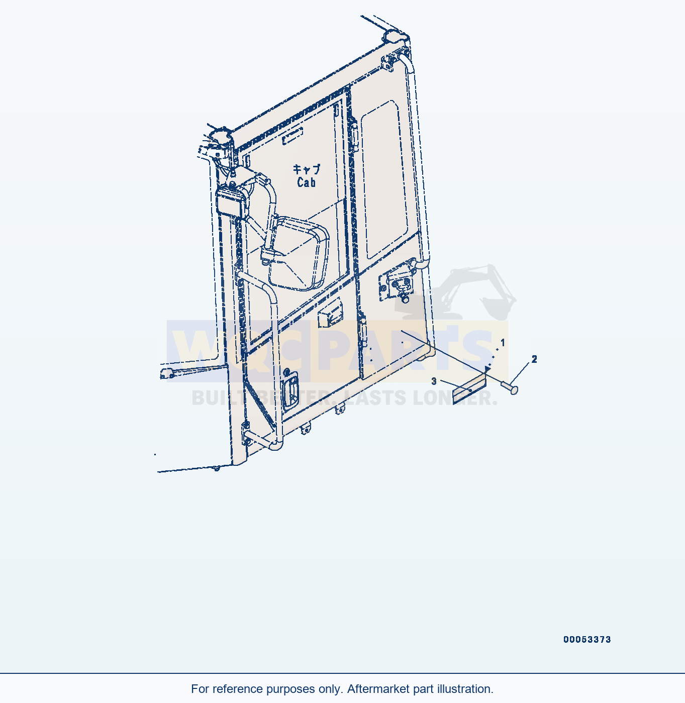 Komatsu WA320PZ-6 Rops Plate parts diagram