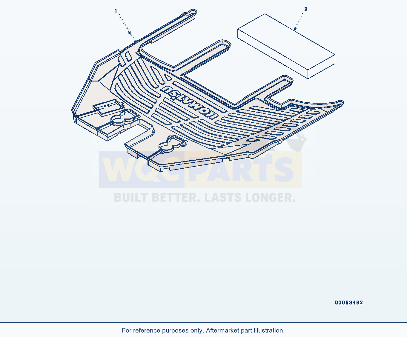 Komatsu WA320PZ-6 Floor Mat (#70452-) Serial 70452-UP (FOR EU) parts diagram