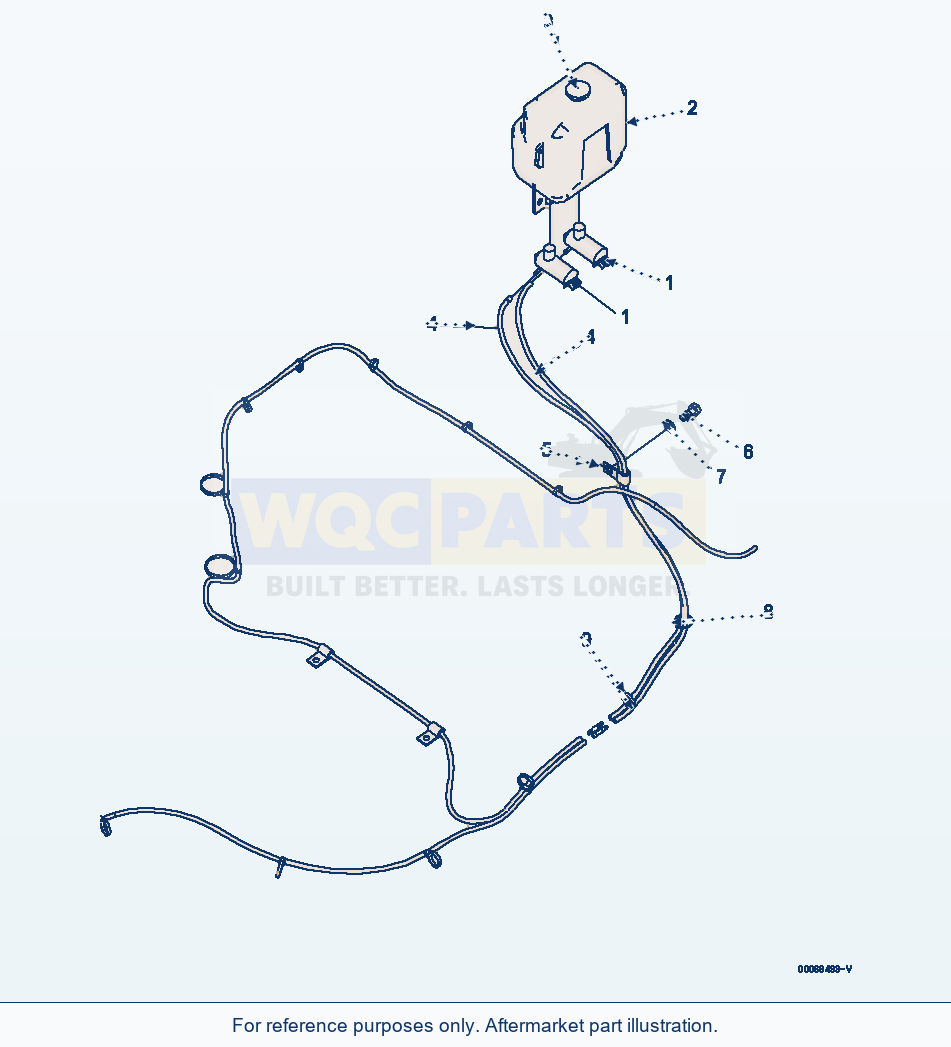 Komatsu WA320PZ-6 Window Washer(#70001-) Serial 70001-70451 parts diagram