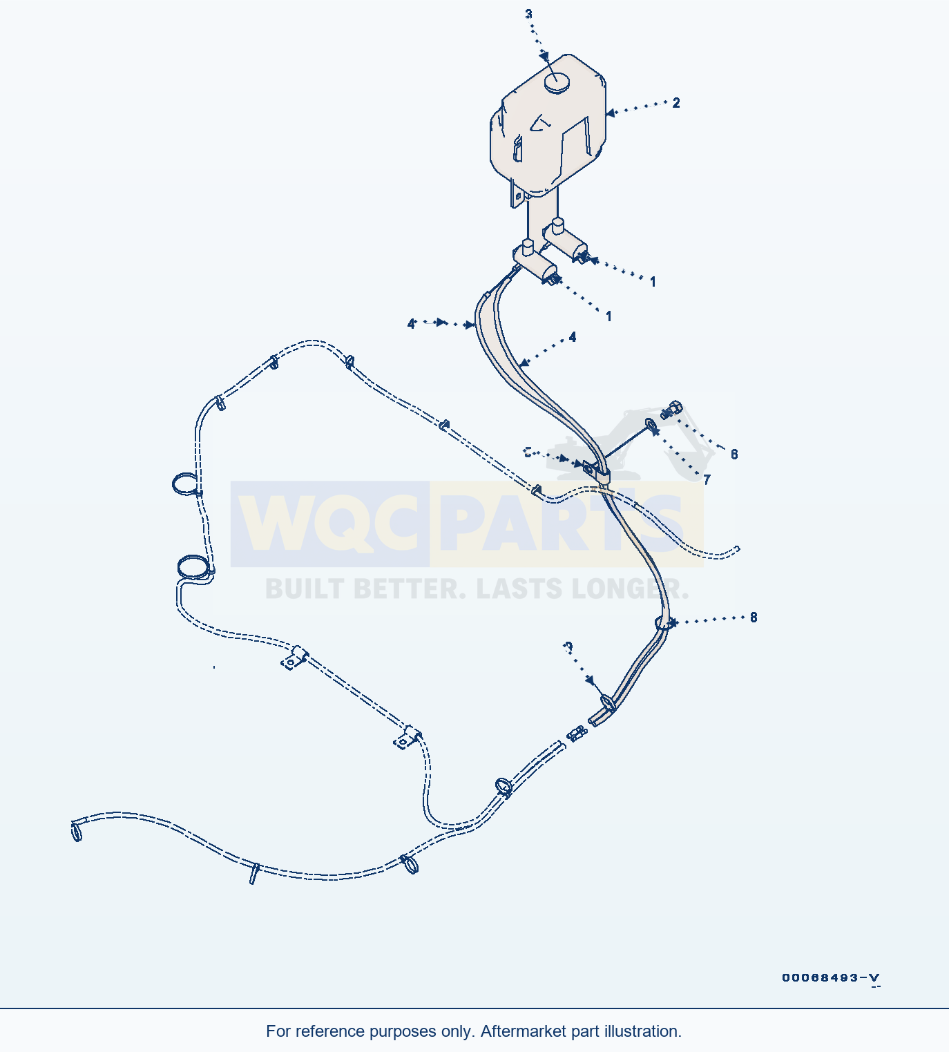 Komatsu WA320PZ-6 Window Washer (#70452-) Serial 70452-UP parts diagram
