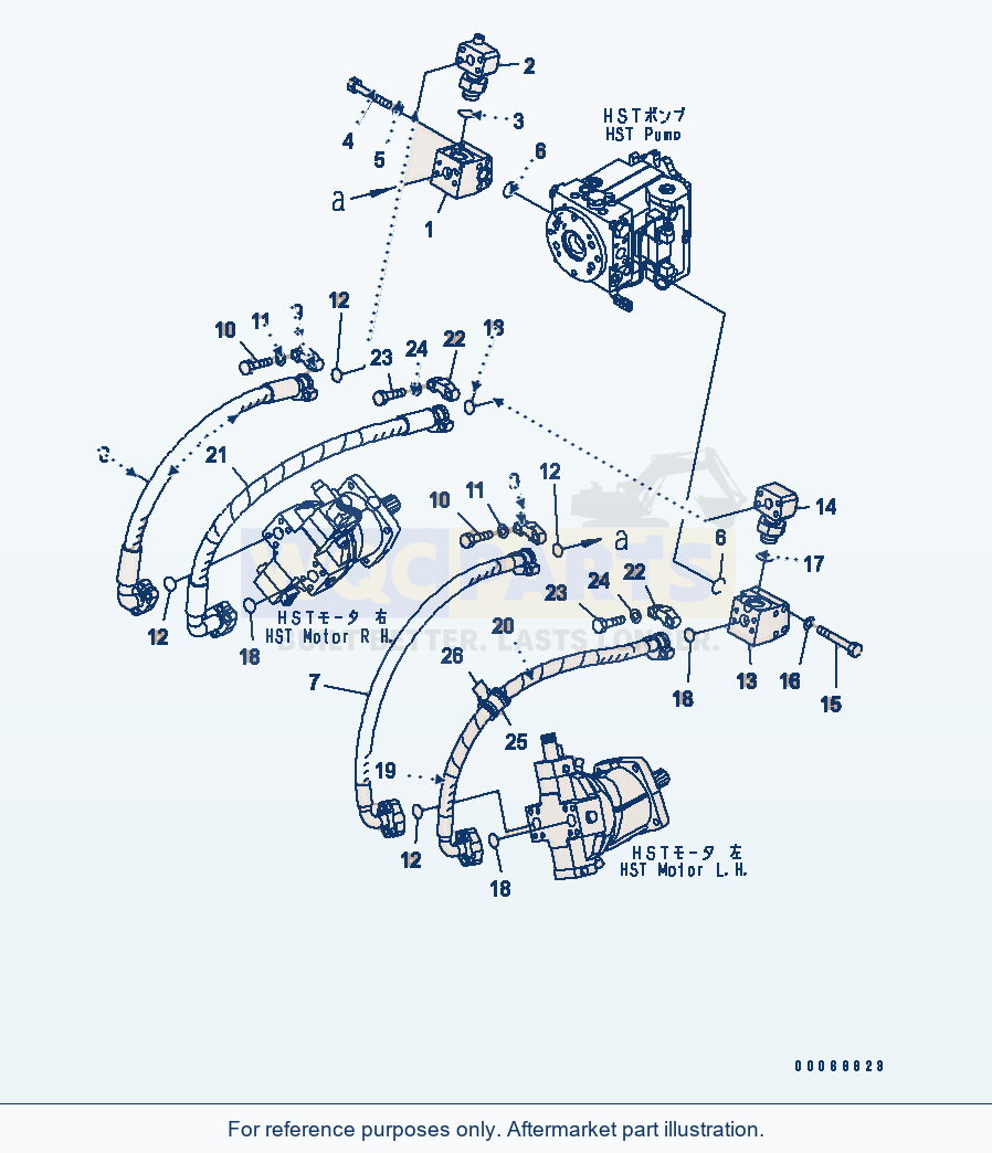 Komatsu WA320PZ-6 Hst Oil Line (Main Line)(#70001-) parts diagram