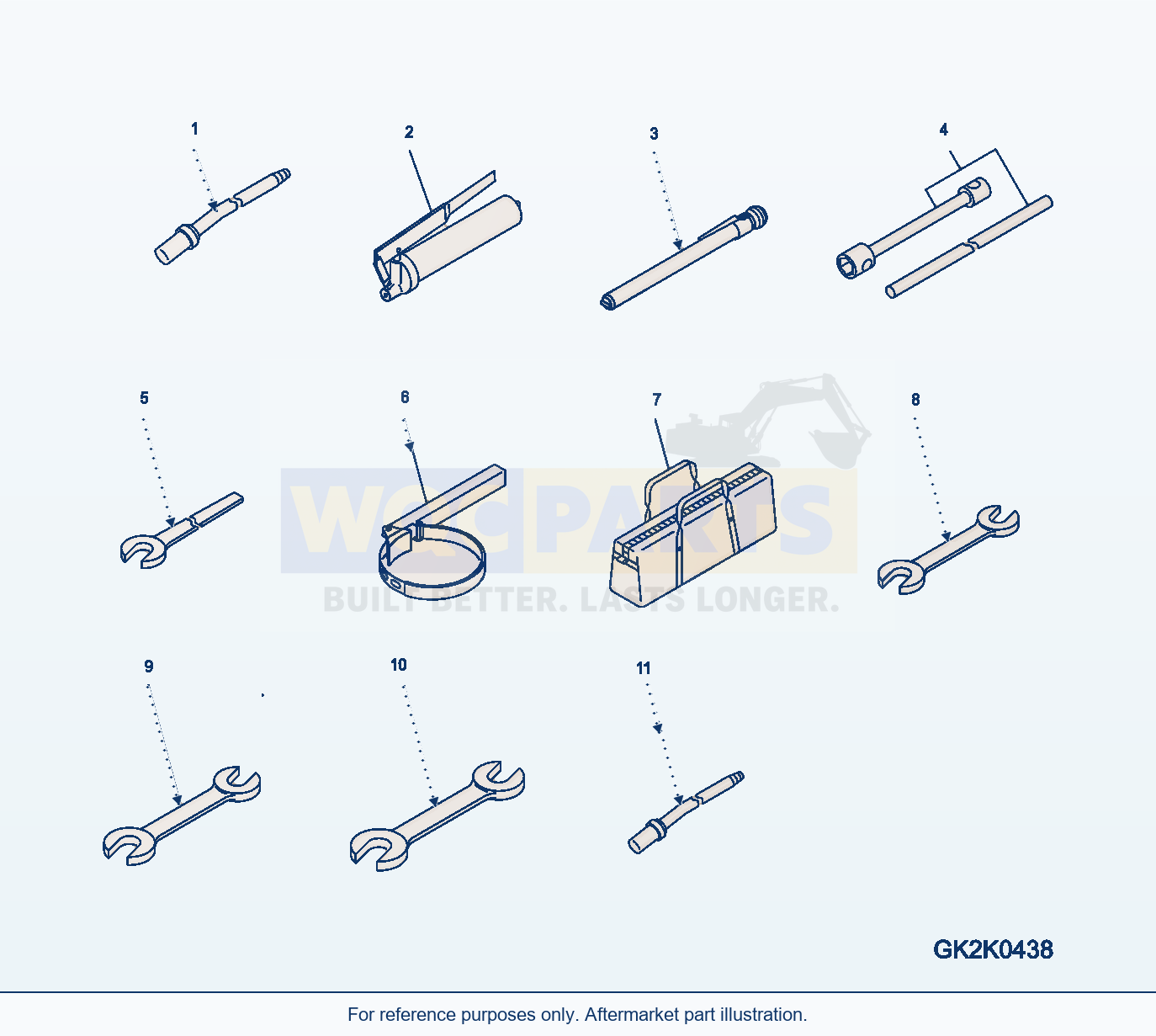 Komatsu WA320PZ-6 Tool Kit (Komatsu) Serial 70092 - 70187 parts diagram