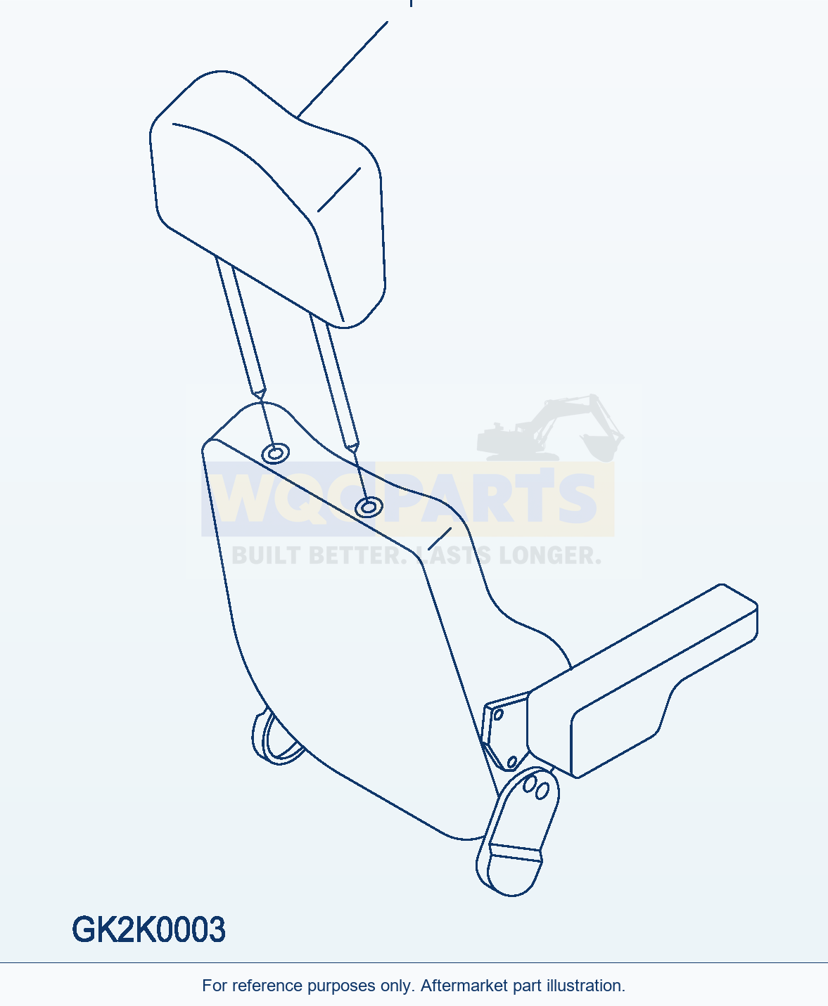 Komatsu WA320PZ-6 Head Rest Serial 70092 - 70187 parts diagram