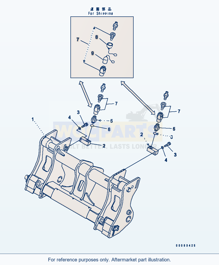 Komatsu WA320PZ-6 Multi Coupler(#70001-) parts diagram