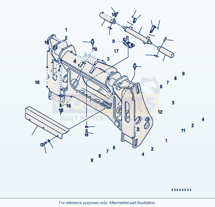 Komatsu WA320PZ-6 Multi Coupler (Lock Cylinder)(#70001-) parts diagram