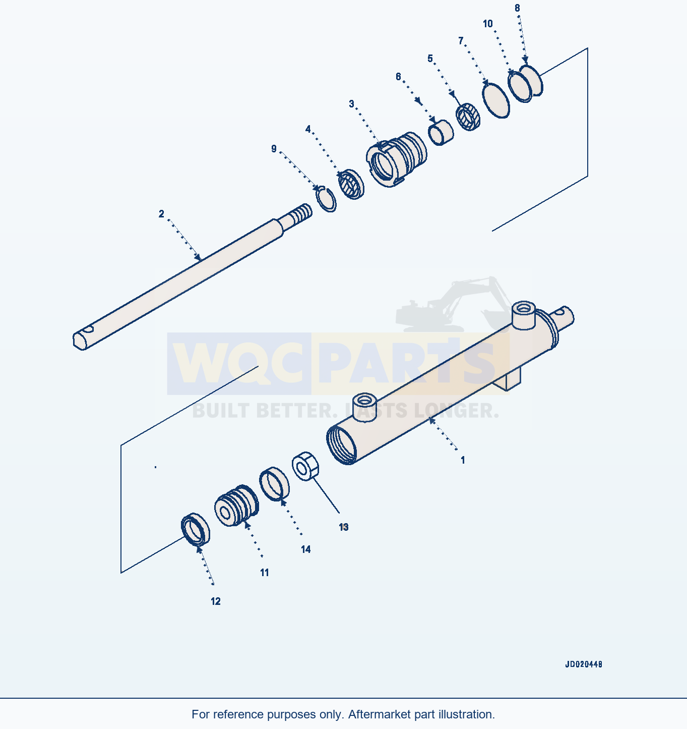 Komatsu WA320PZ-6 Multi-Coupler, Lock Cylinder (#70452-) parts diagram