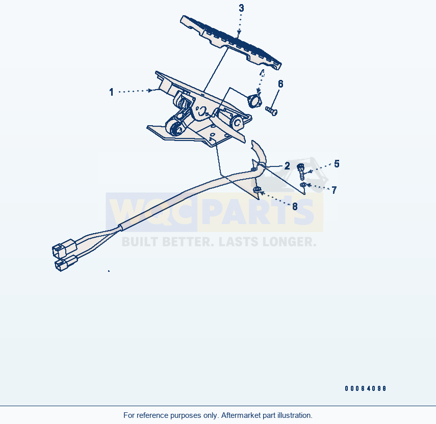 Komatsu WA320PZ-6 Pedal parts diagram