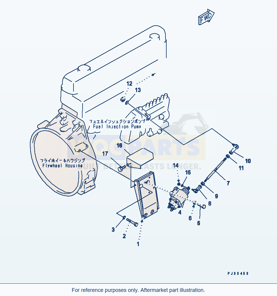 Komatsu WA380-1 Solenoid And Mounting parts diagram