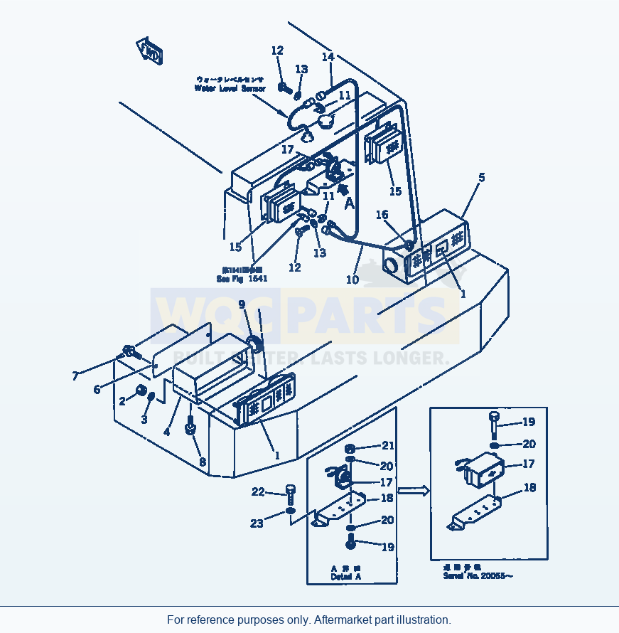 Komatsu WA380-1 Electrical System (Rear Lamp)(#20001-) parts diagram