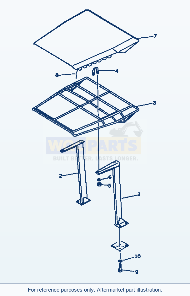 Komatsu WA380-1 Canopy(#20001-) parts diagram