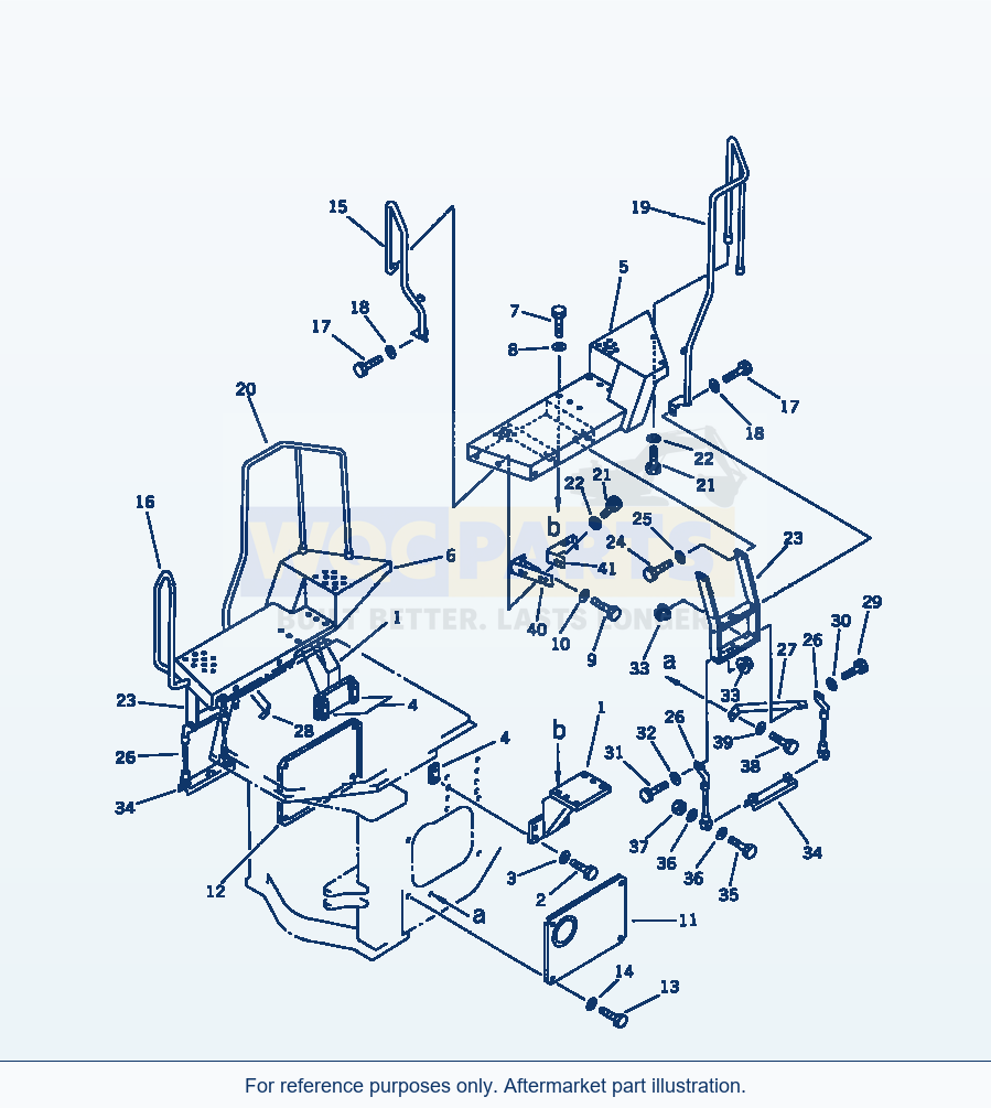 Komatsu WA380-1 Floor And Ladder (With Cab)(#20001-) parts diagram