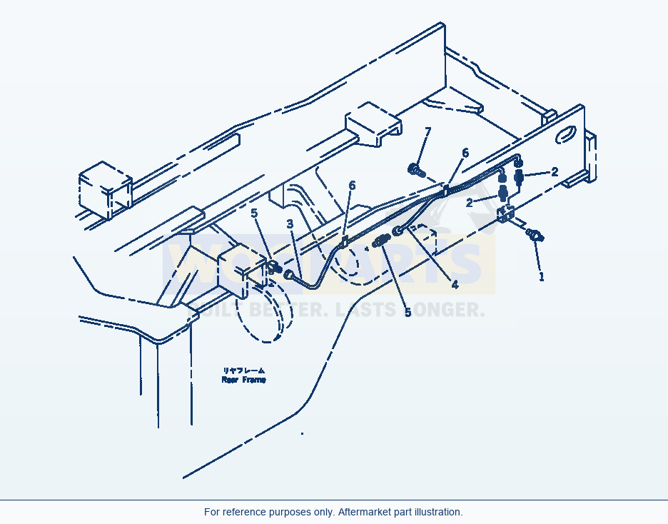 Komatsu WA380-1 Remote Lubricating (Rear)(#20001-) parts diagram