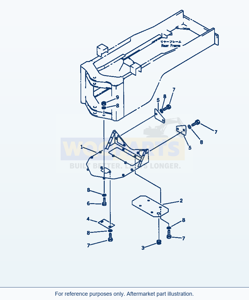 Komatsu WA380-1 Under Guard(#20001-) parts diagram