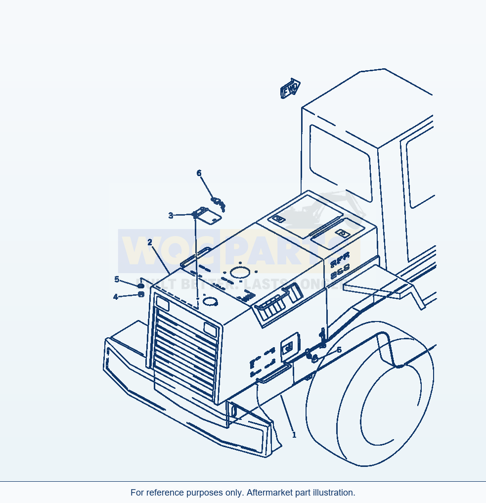 Komatsu WA380-1 Vandalism Protection(#10001-19999) parts diagram