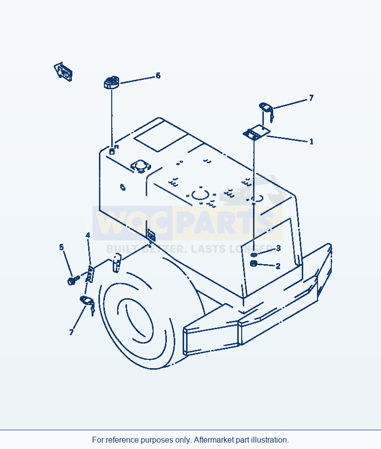 Komatsu WA380-1 Vandalism Protection(#20001-) parts diagram