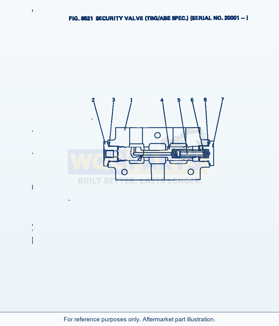 Komatsu WA380-1 Security Valve (Tbg/Abe Spec.)(#20001-) parts diagram