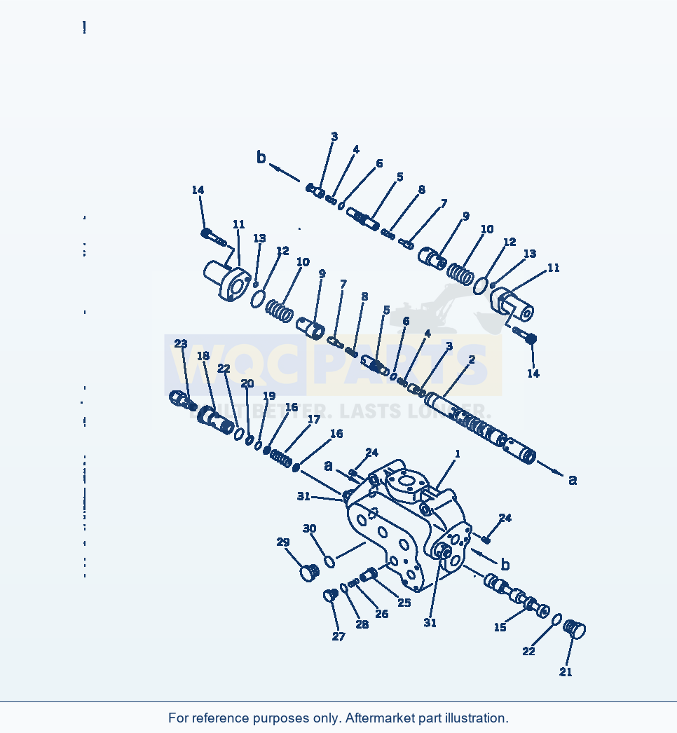 Komatsu WA380-1 Steering Demand Valve(#20001-) parts diagram