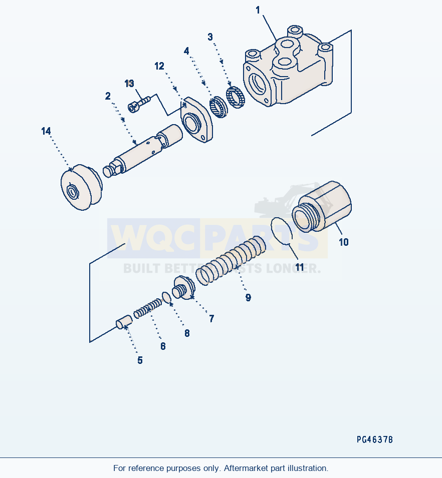 Komatsu WA380-1 Stop Valve(#20001-) parts diagram