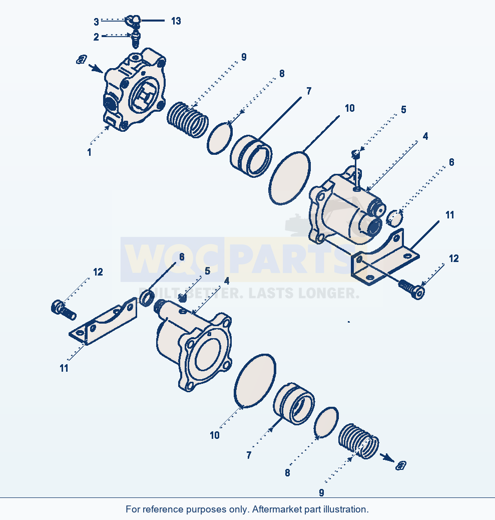Komatsu WA380-1LC Fig No. 3771 Wheel Brake Slack Adjuster parts diagram