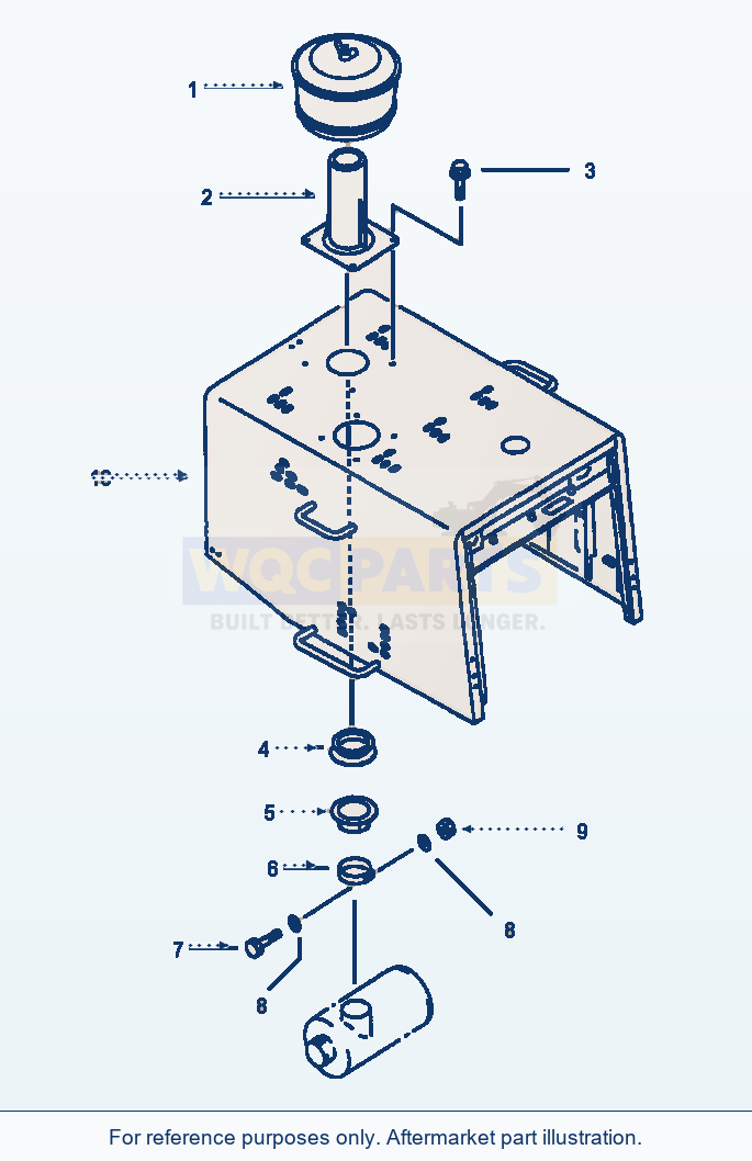 Komatsu WA380-1LC Fig No. 1015 Precleaner parts diagram