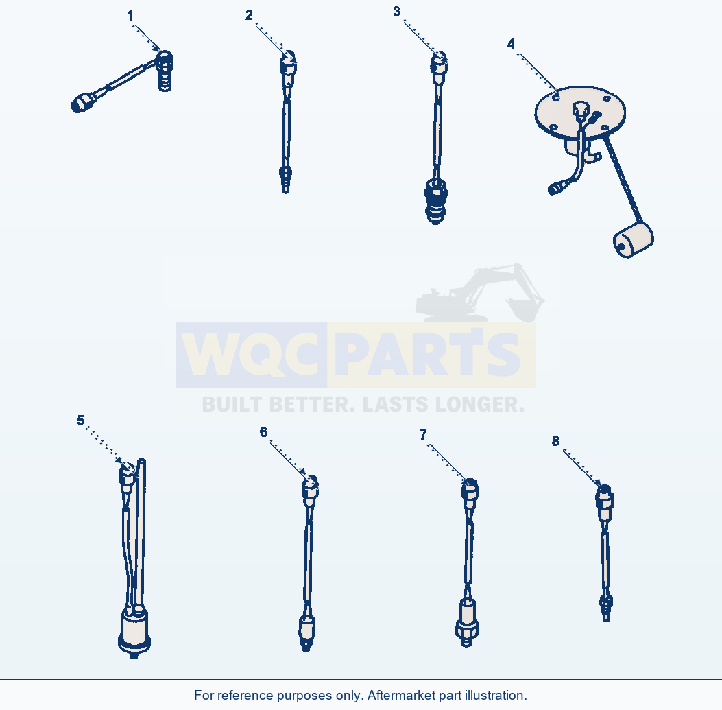 Komatsu WA380-1LC Fig No. 1611 Sensors parts diagram