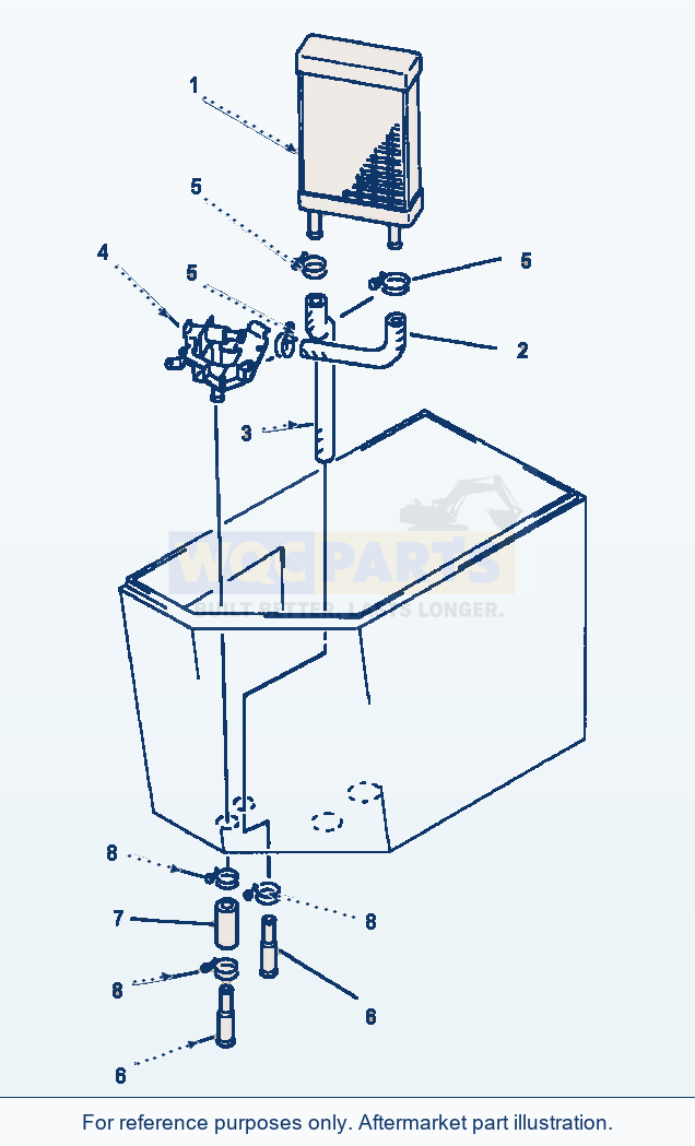 Komatsu WA380-1LC Fig No. 5586 Heater Coil S/N A46000 And Below parts diagram