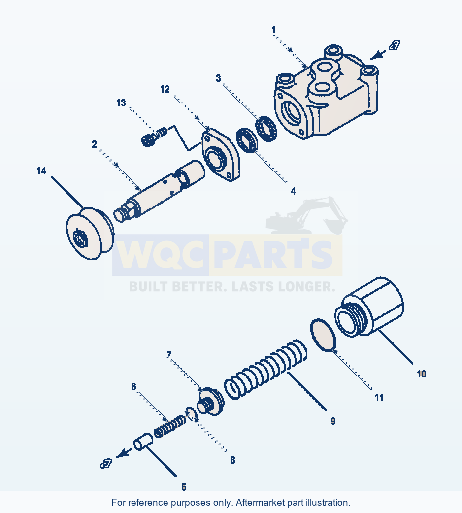 Komatsu WA380-1LC Fig No. 4121 Stop Valve parts diagram