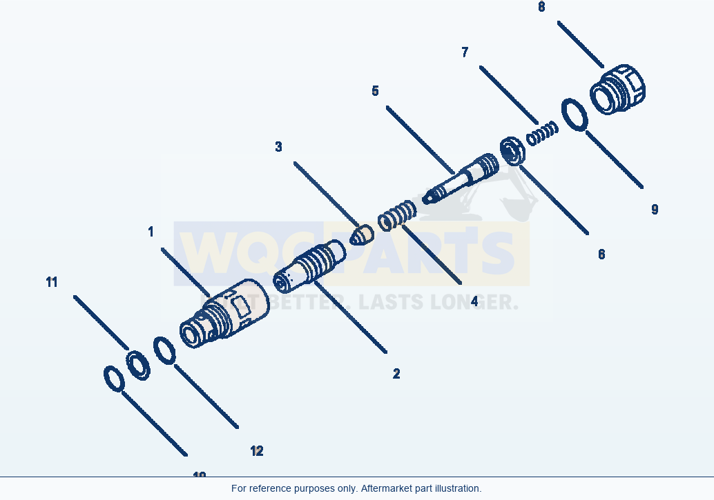 Komatsu WA380-1LC Fig No. 6202A Suction And Safety Valve parts diagram
