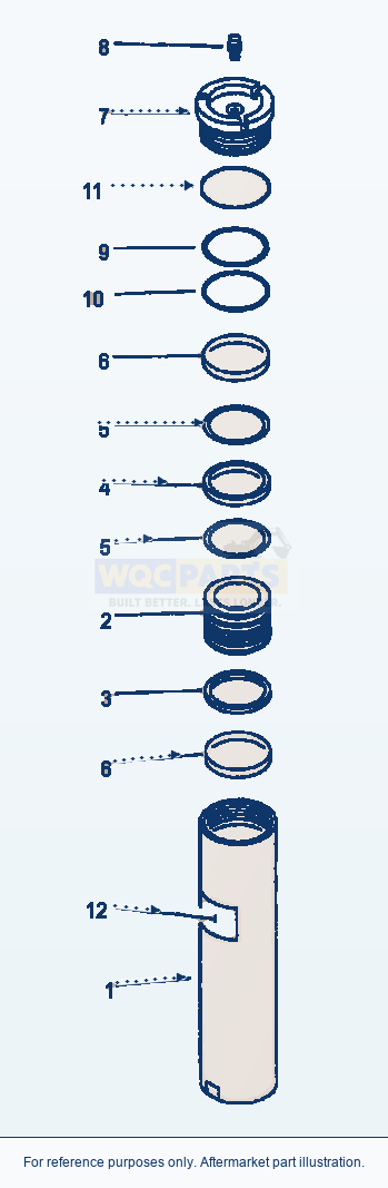 Komatsu WA380-1LC Fig No. 6453 Ecss Accumulator High Pressure parts diagram