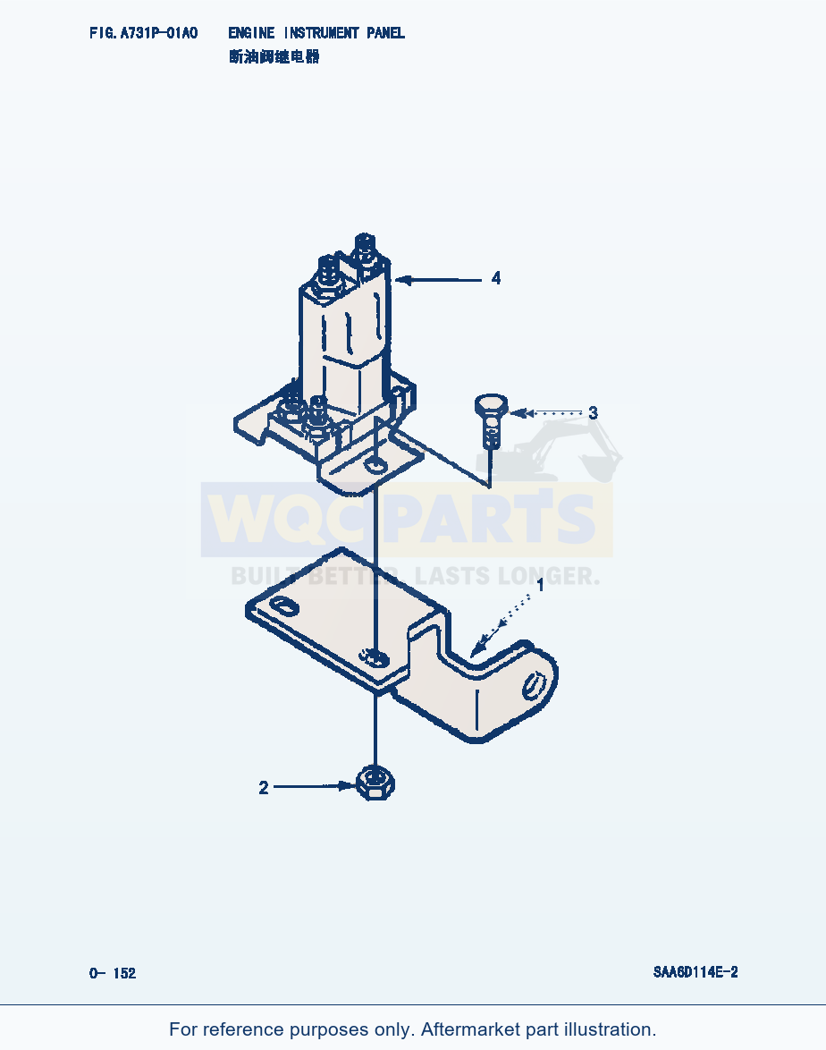 Komatsu WA380-3 Engine Instrument Panel (|000077) parts diagram
