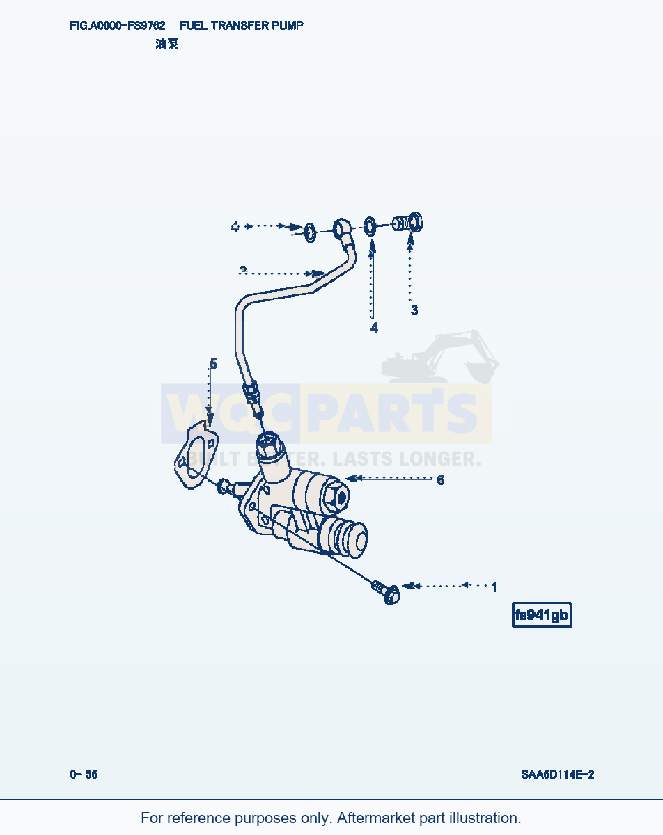 Komatsu WA380-3 Fuel Transfer Pump (|000029) parts diagram