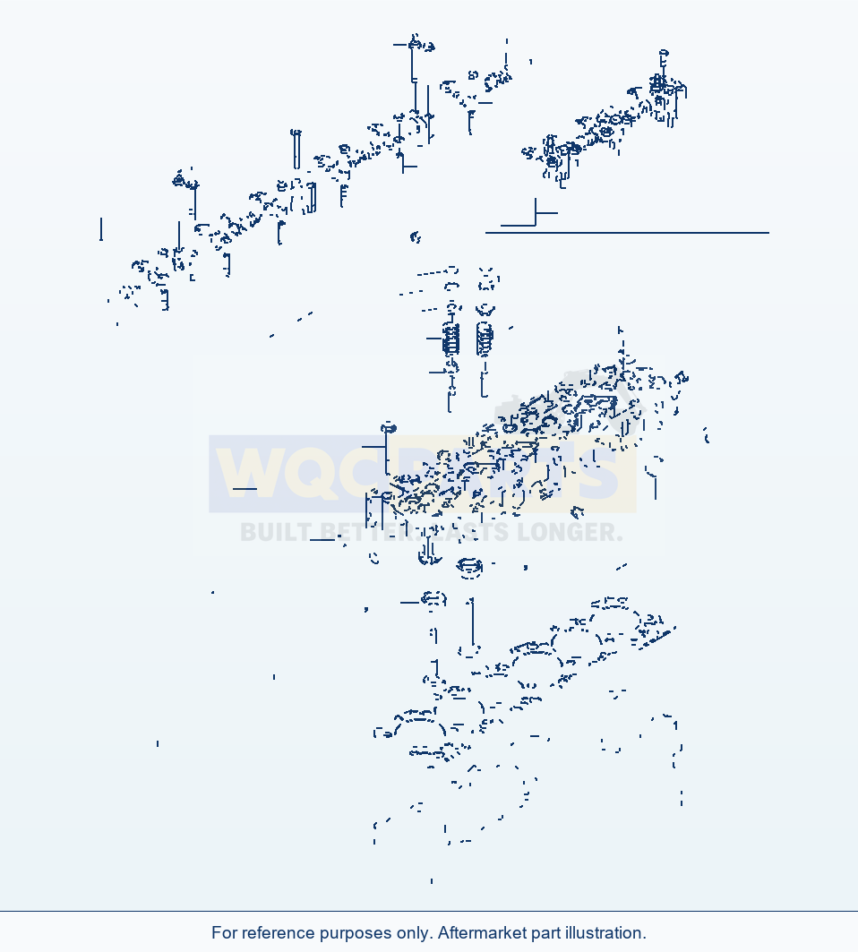 Komatsu WA380-3 Cylinder Head And Attaching parts diagram