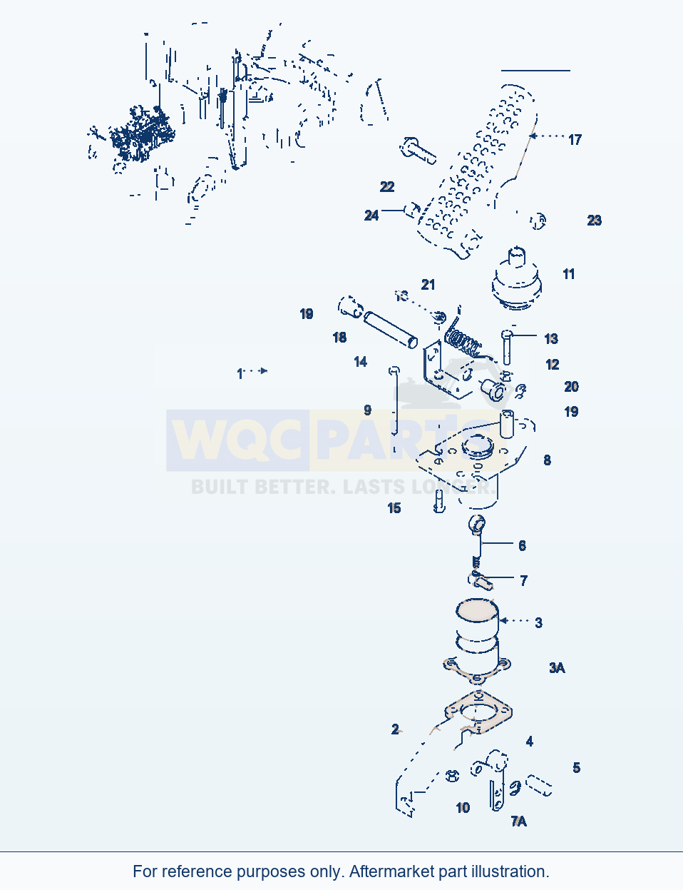 Komatsu WA380-3 Engine Control (Gj2K0975) parts diagram