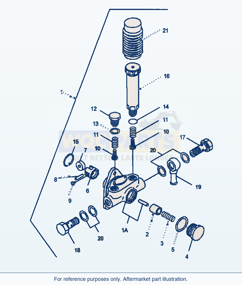 Komatsu WA380-3 Fuel Pump (Gj2K3486) parts diagram