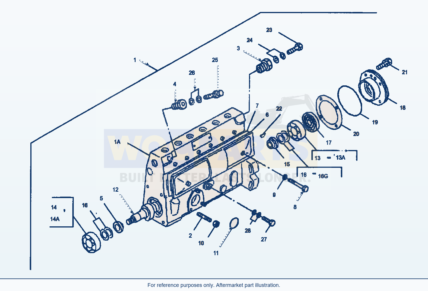 Komatsu WA380-3 Injection System — Injection Pump (Gj2K3482) parts diagram