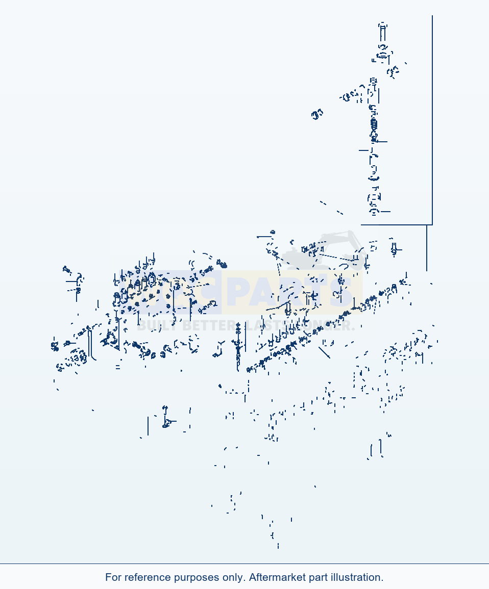 Komatsu WA380-3 Injection System parts diagram