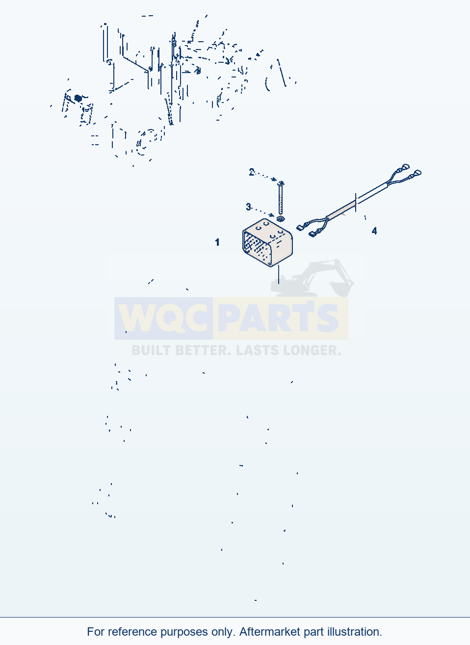 Komatsu WA380-3 Back Up Alarm parts diagram
