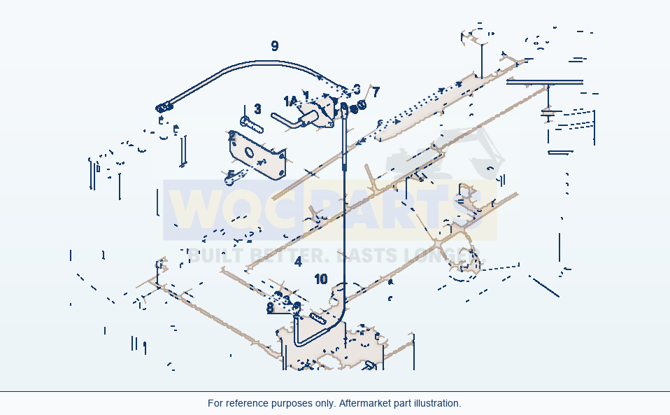 Komatsu WA380-3 Battery Main Switch parts diagram