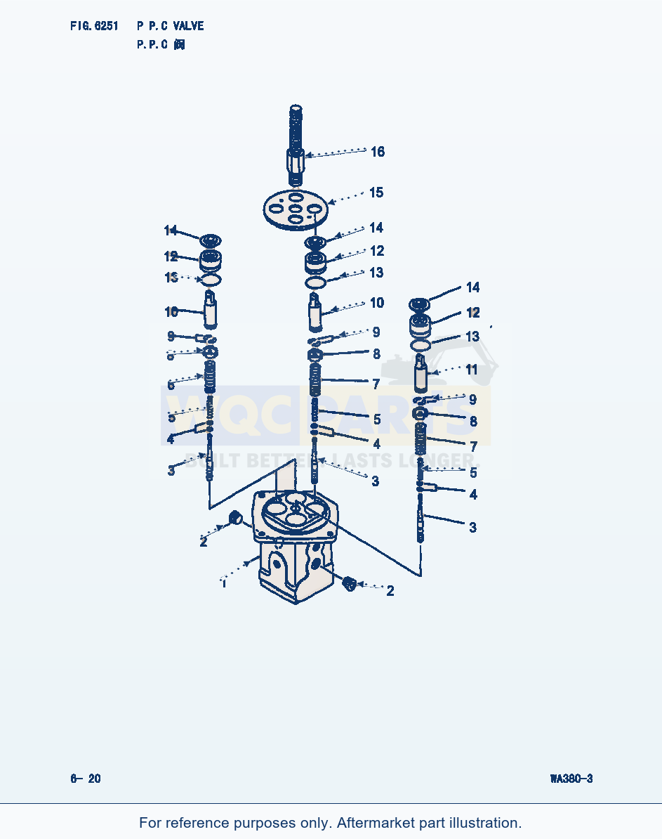 Komatsu WA380-3 Ppc Valve (|000236) parts diagram
