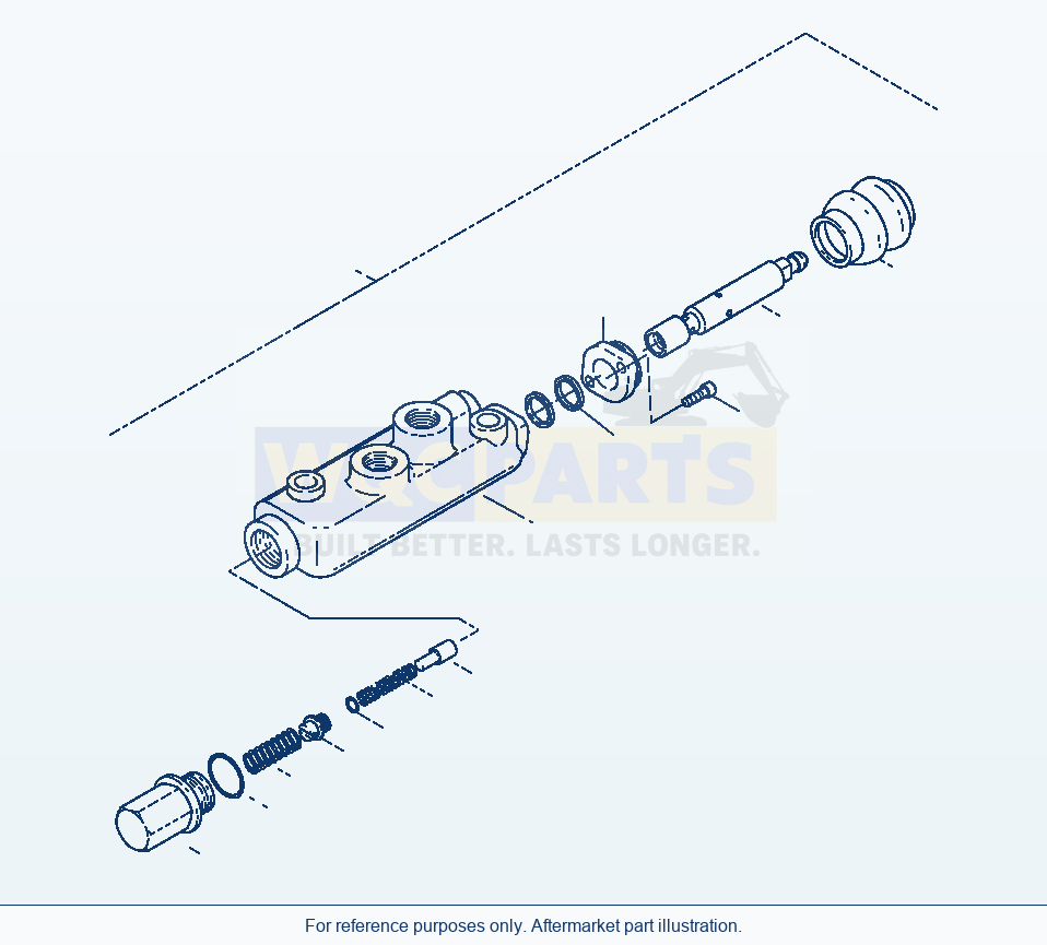 Komatsu WA380-3 Steering, Pipings — Steering, By-Pass Valve parts diagram