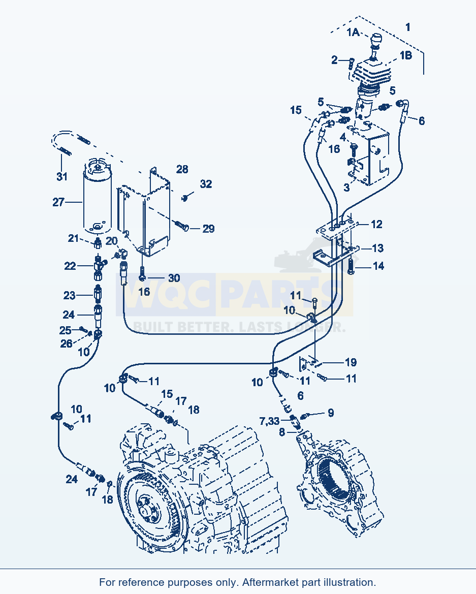 Komatsu WA380-3 Hand Brake And Operating Assembly (Gj2K0249) parts diagram