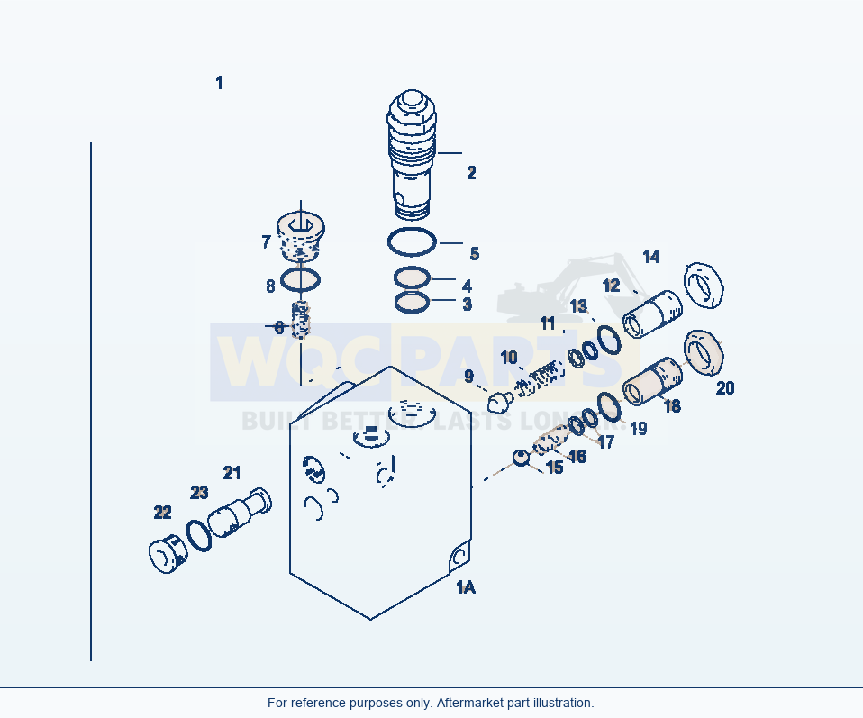 Komatsu WA380-3 Pressure Regulator parts diagram